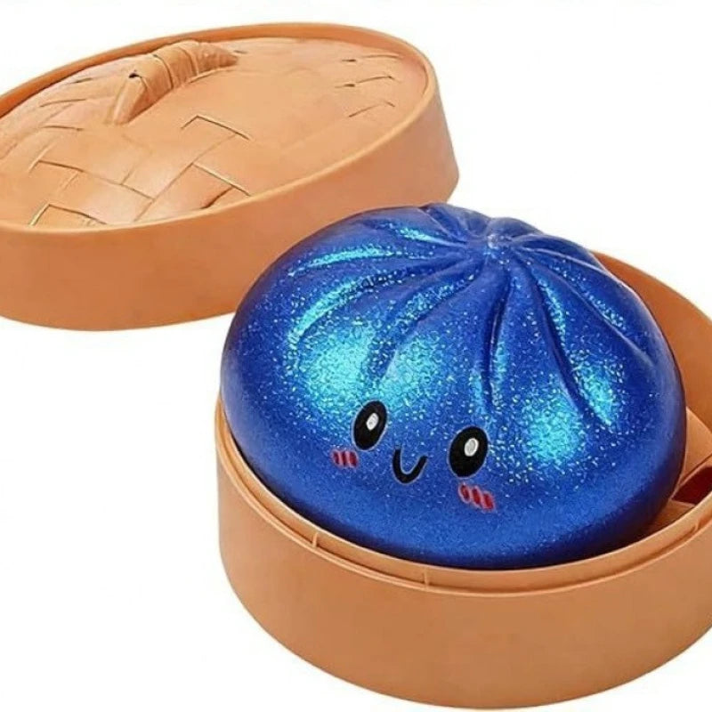 Glitter Dumpling Squishy Stress Relief Sensory Squeeze Toy