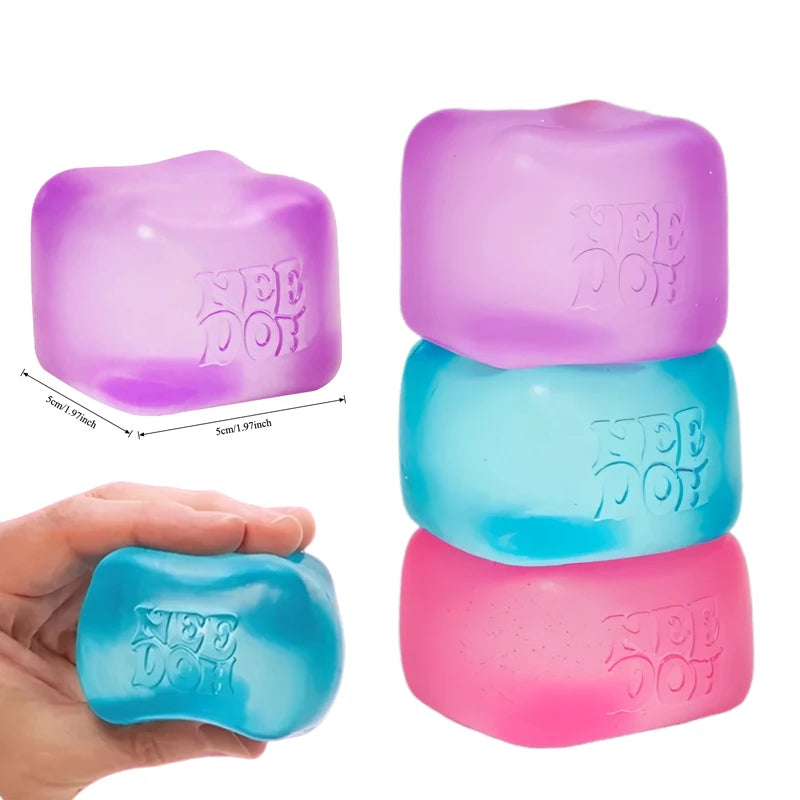 Schylling NeeDoh Nice Cube Sensory Stress Relief Squeeze Toy