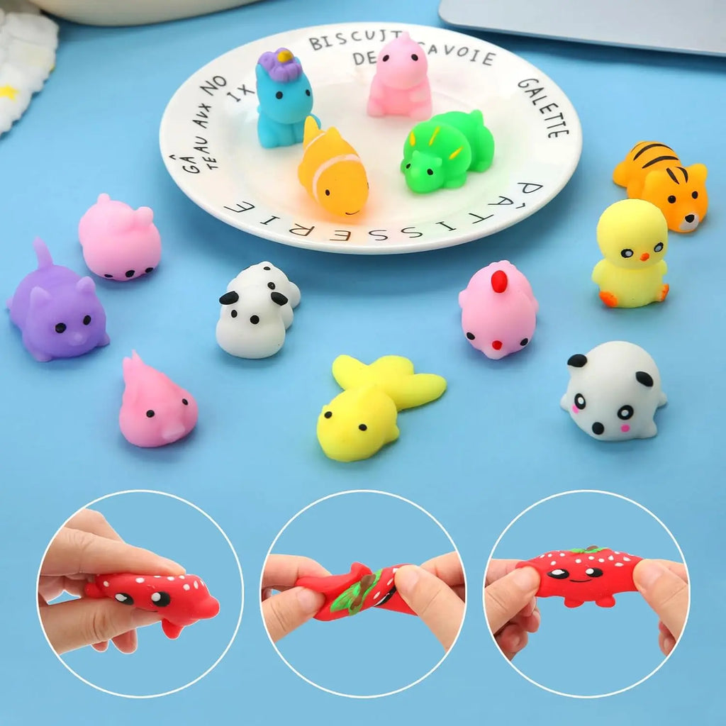 30-Pack Kawaii Squishy Toys – Party Favors & Sensory Stress Relief Set