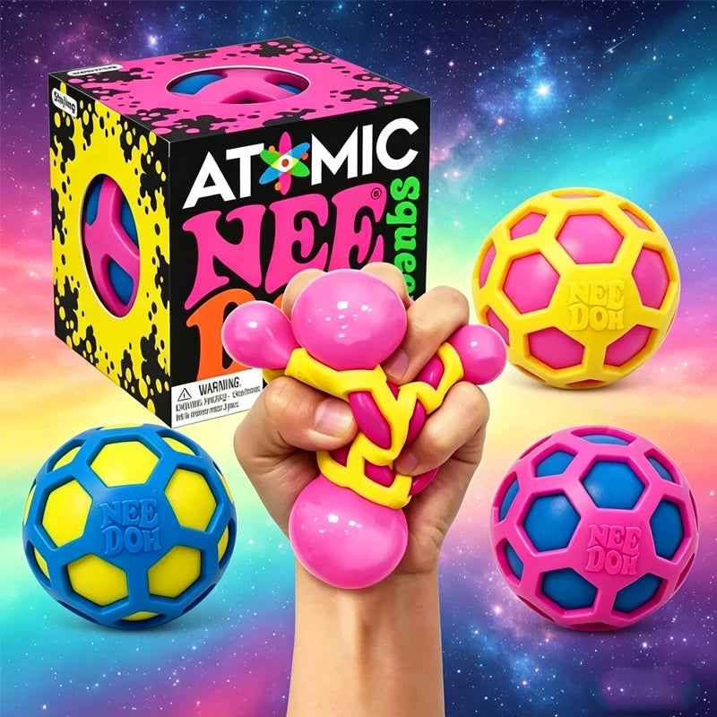 Schylling NeeDoh Atomic Stress Relief Squishy Squeeze Toy