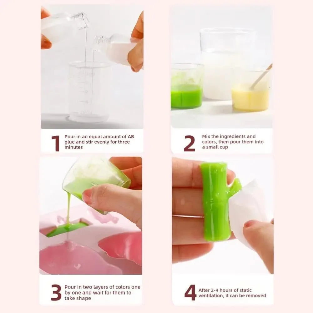 DIY Taba Squishy Kit – Liquid Silicone Kawaii Cat Character Making Set
