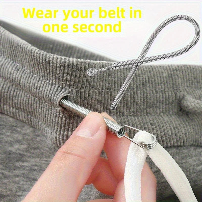 Bendable Spring Drawstring Threader Clip – DIY Sewing Elastic Band Tool