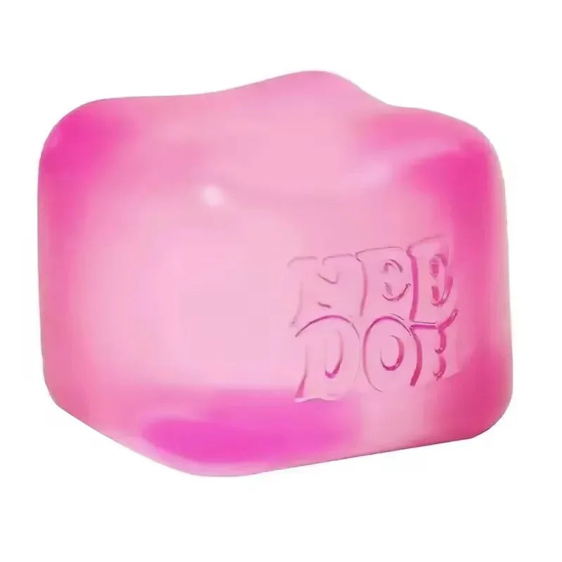 NeeDoh Fuzz Ball Jellyfish Squishy – Stress Relief Blind Box Toy