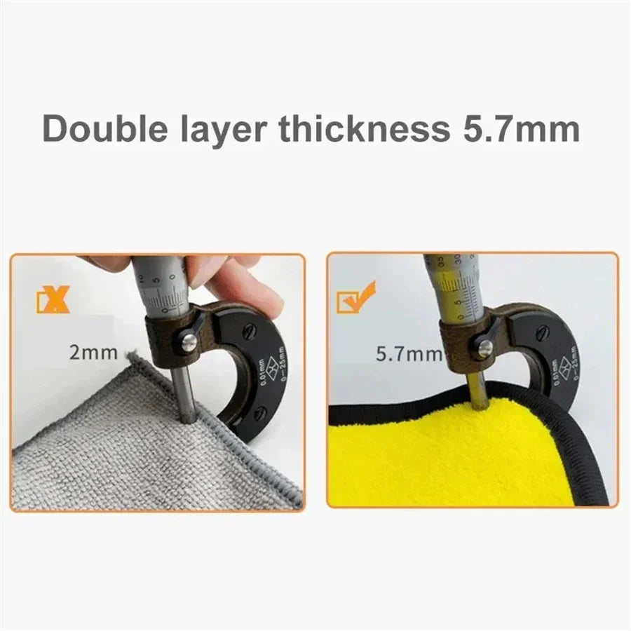 Microfiber Car Cleaning Towel – Thickened Soft Drying Cloth (1-10 Pack)
