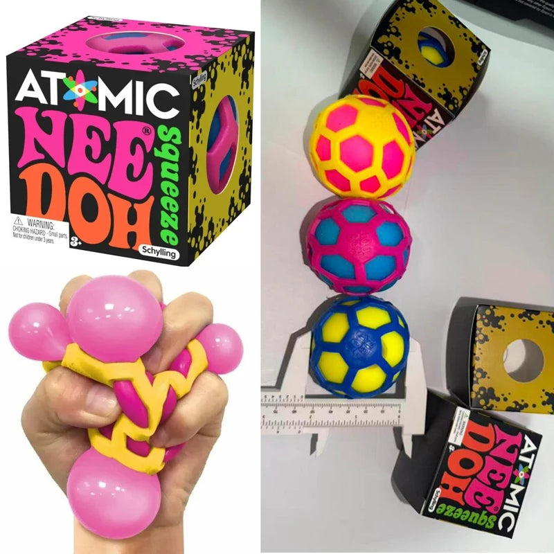 Schylling NeeDoh Atomic Stress Relief Squishy Squeeze Toy