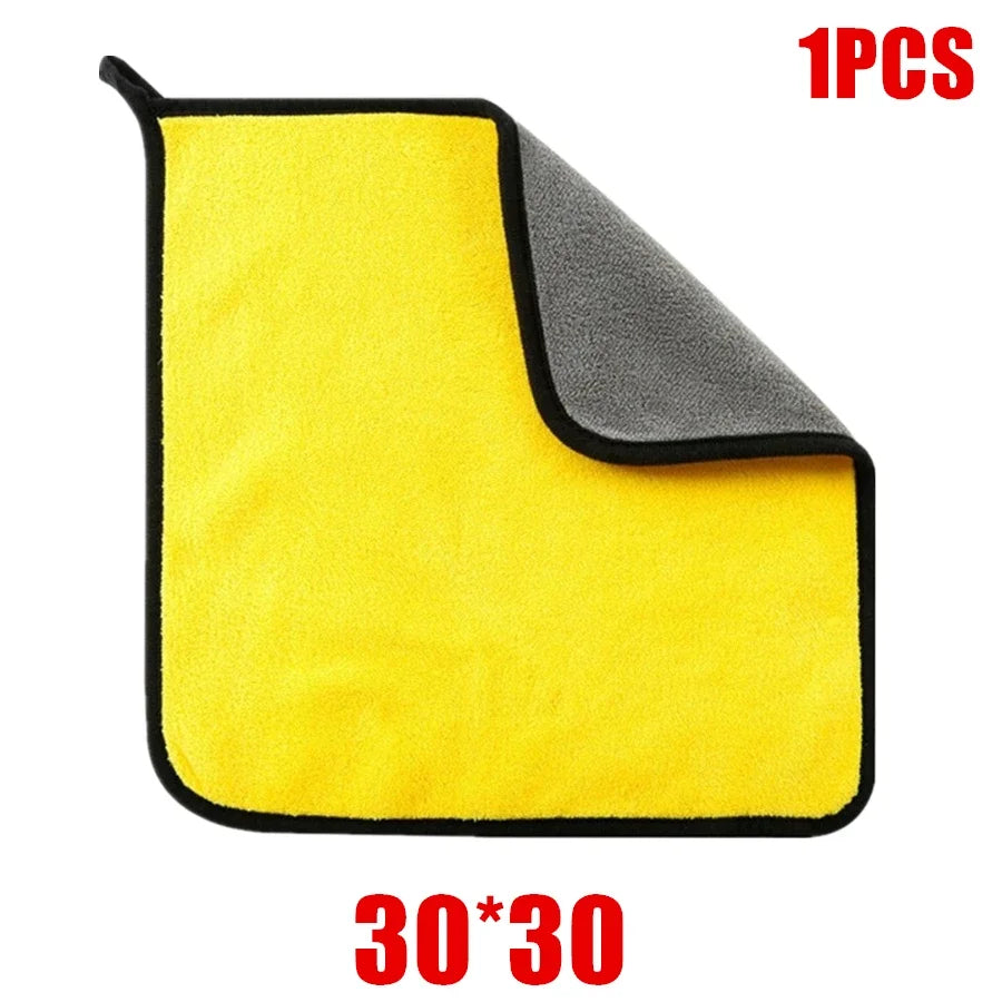 Microfiber Car Cleaning Towel – Thickened Soft Drying Cloth (1-10 Pack)