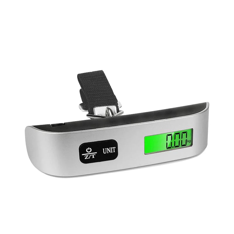 Digital Hanging Luggage Scale – LCD Display, 110lb/50kg Travel Bag Weigher