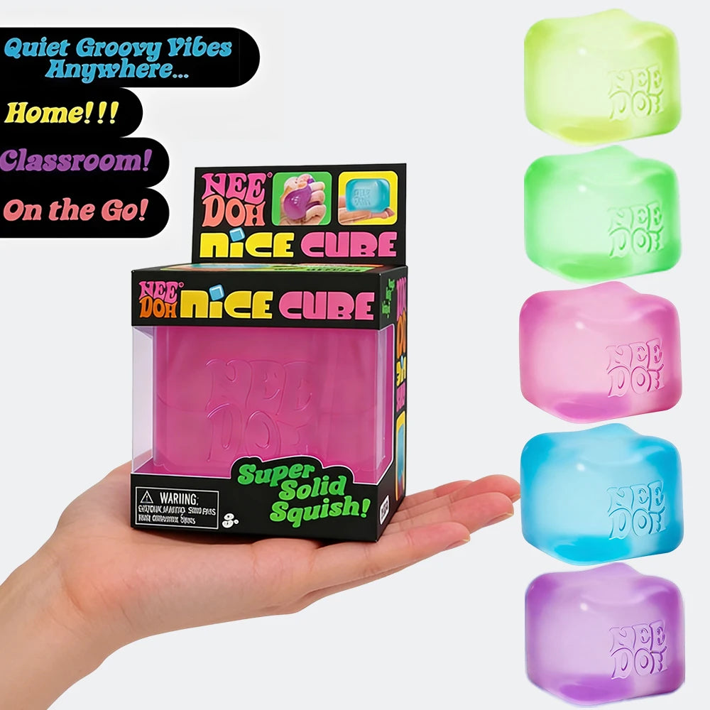 Schylling NeeDoh Nice Cube Sensory Stress Relief Squeeze Toy