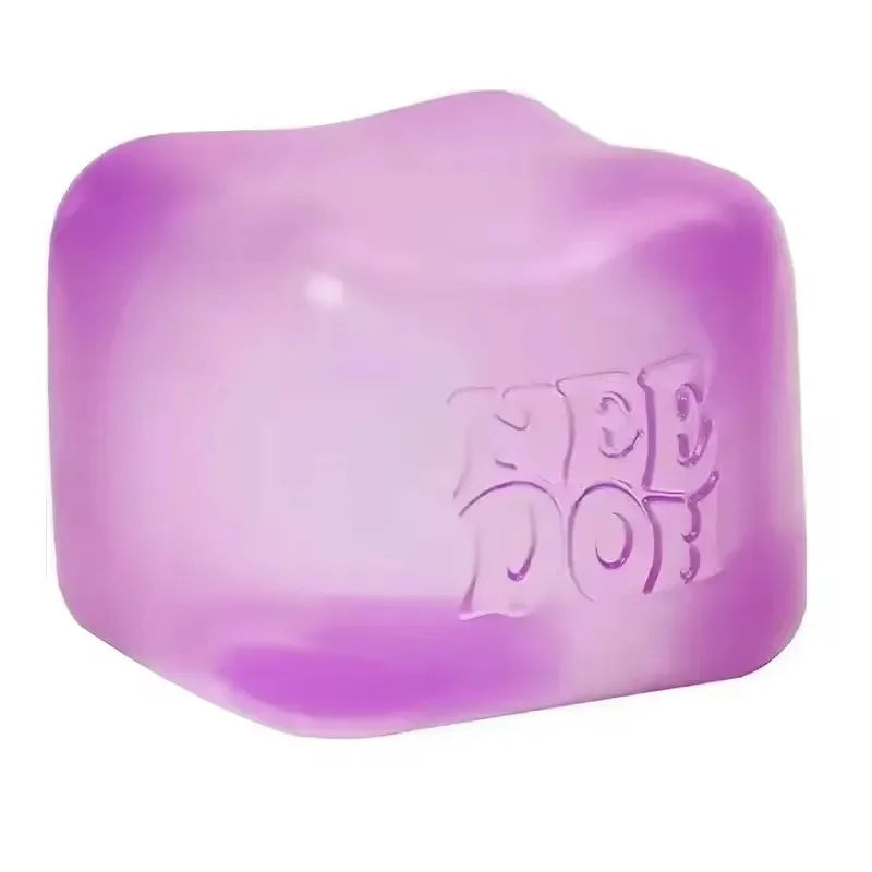 NeeDoh Fuzz Ball Jellyfish Squishy – Stress Relief Blind Box Toy