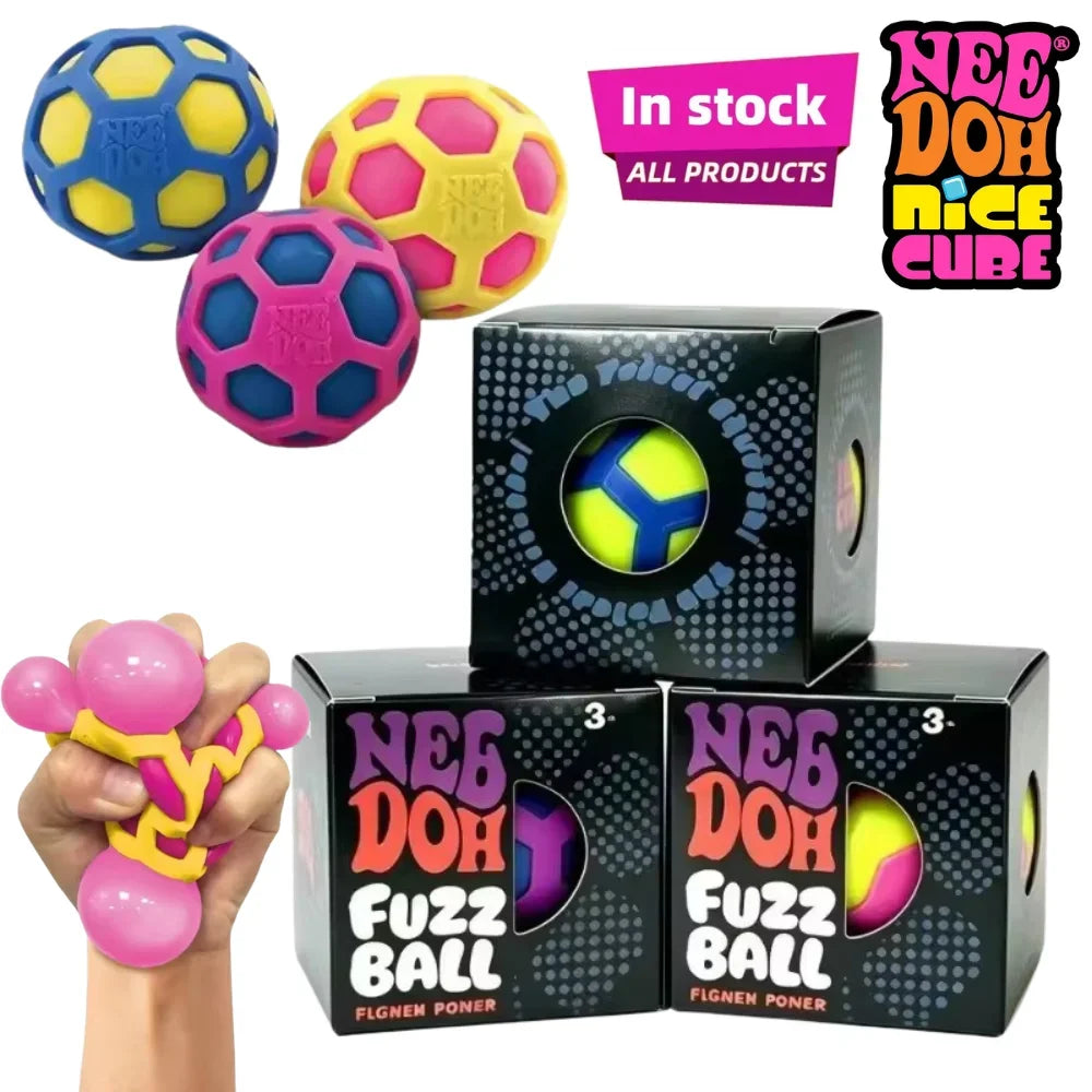 Schylling NeeDoh Atomic Stress Relief Ball – Anti-Anxiety Sensory Fidget Toy