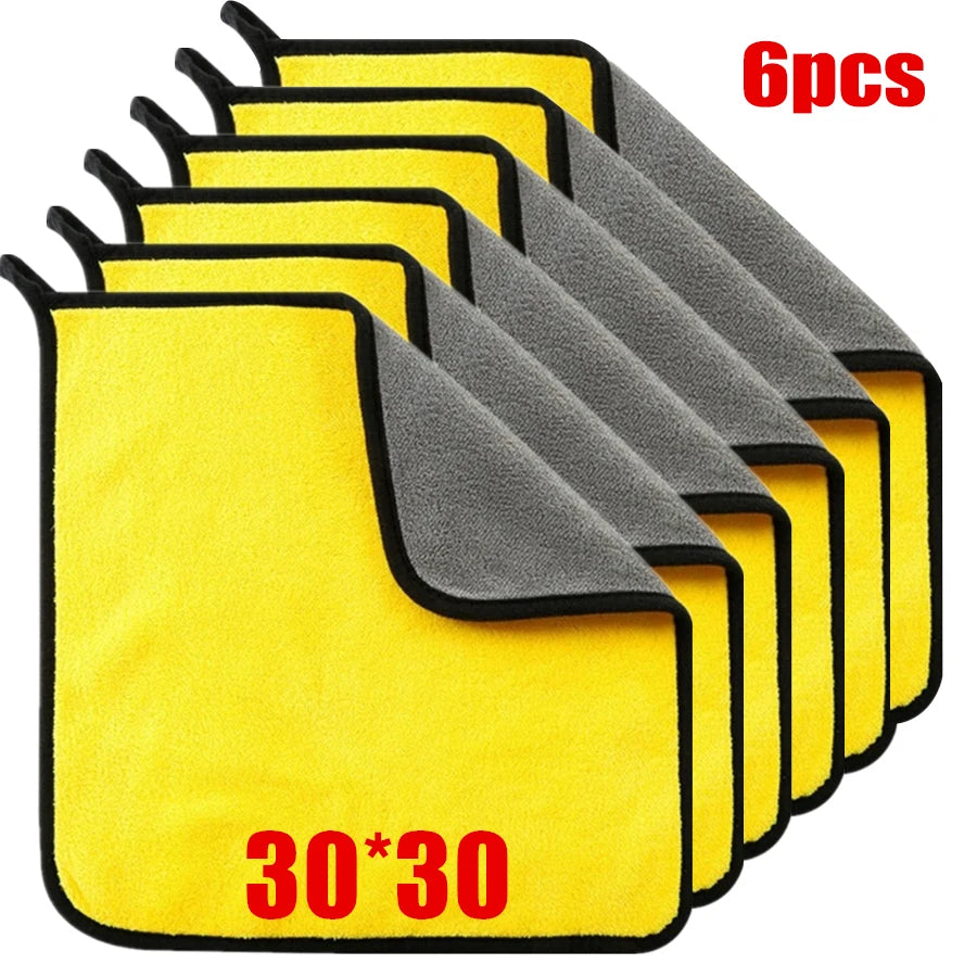 Microfiber Car Cleaning Towel – Thickened Soft Drying Cloth (1-10 Pack)