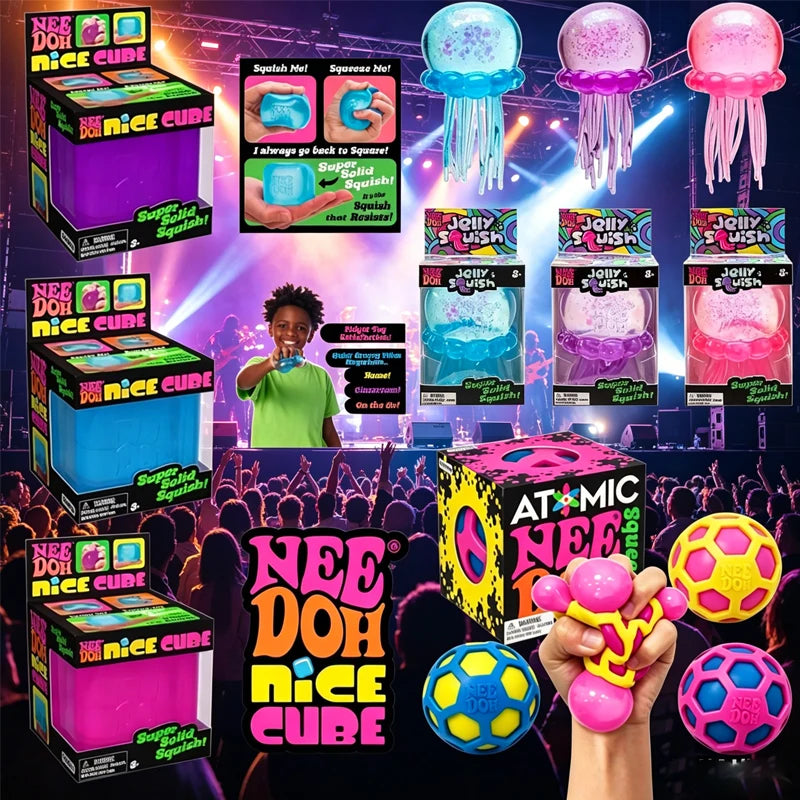 NeeDoh Atomic Stress Relief Ball – Sensory Fidget Toy Party Gift