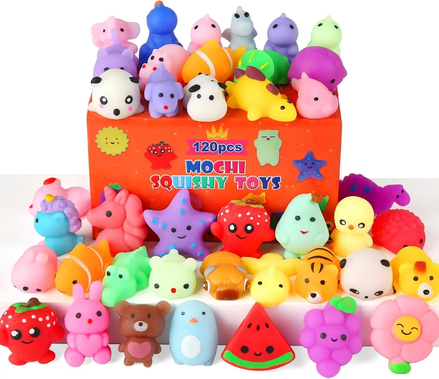 30-Pack Kawaii Squishy Toys – Party Favors & Sensory Stress Relief Set